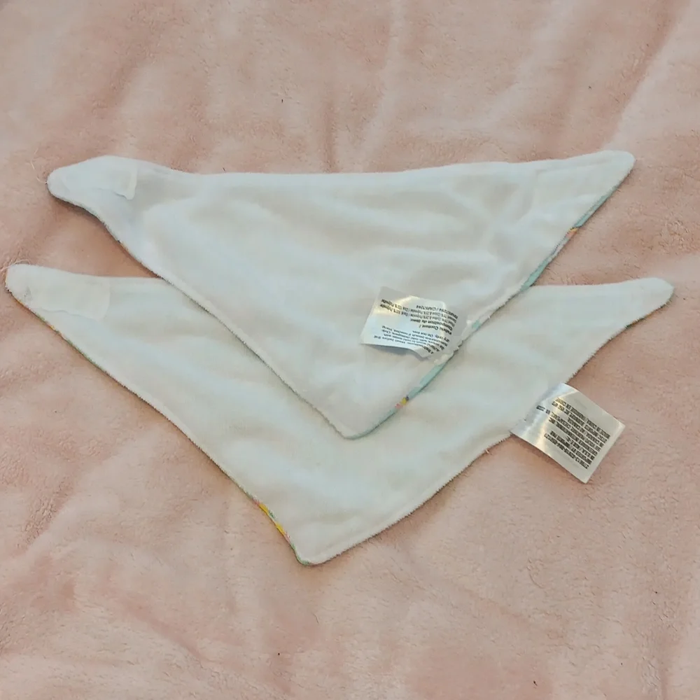 2 Bibs Washed Never Used